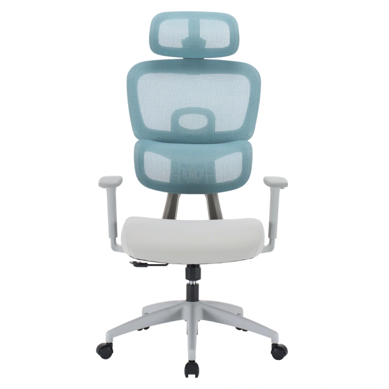 Kancelářské křeslo, neomint/světle šedá/šedá, ERMEN 12