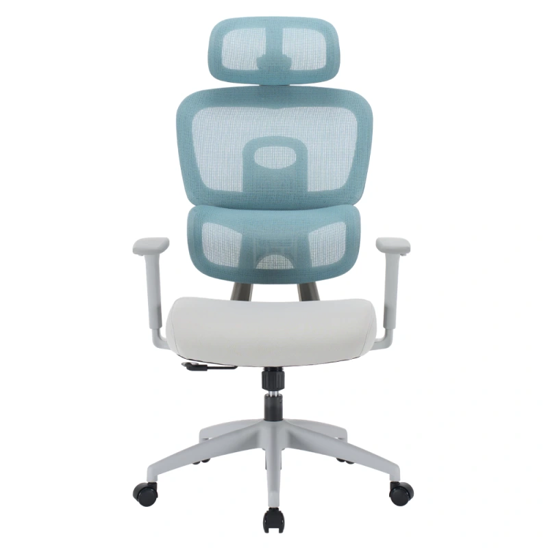 Kancelářské křeslo, neomint/světle šedá/šedá, ERMEN 10