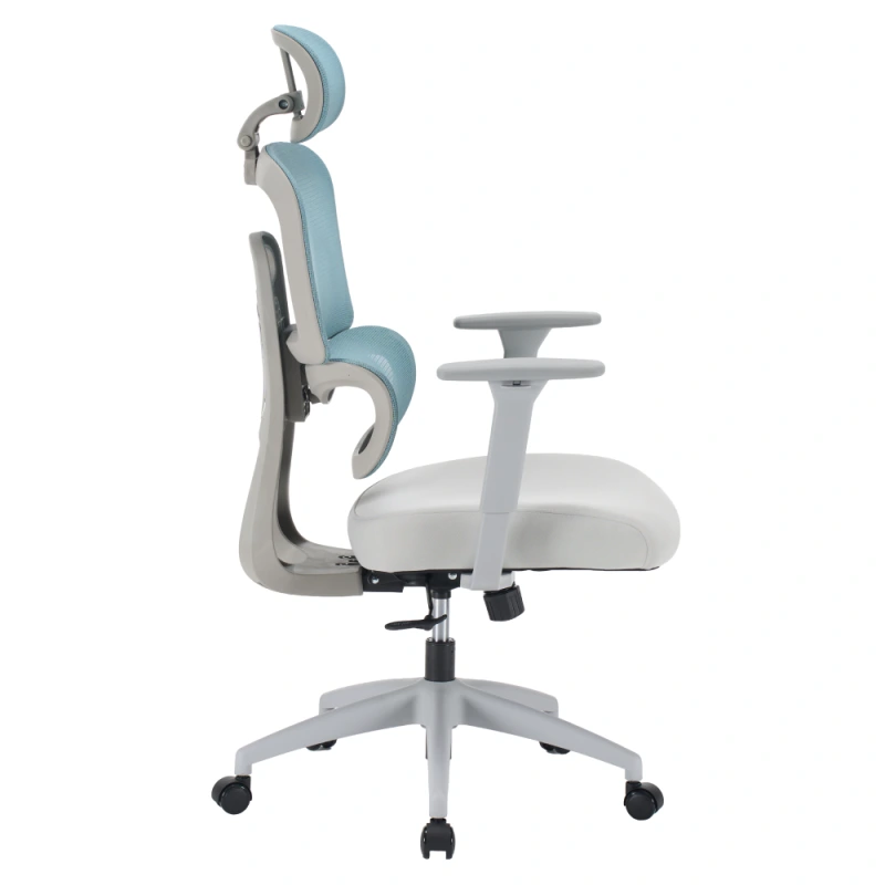 Kancelářské křeslo, neomint/světle šedá/šedá, ERMEN 13