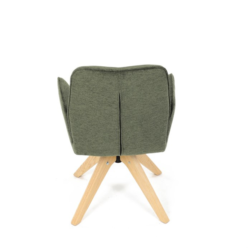 Jídelní židle, zelená, látka, DCH-C2148 GRN2 19