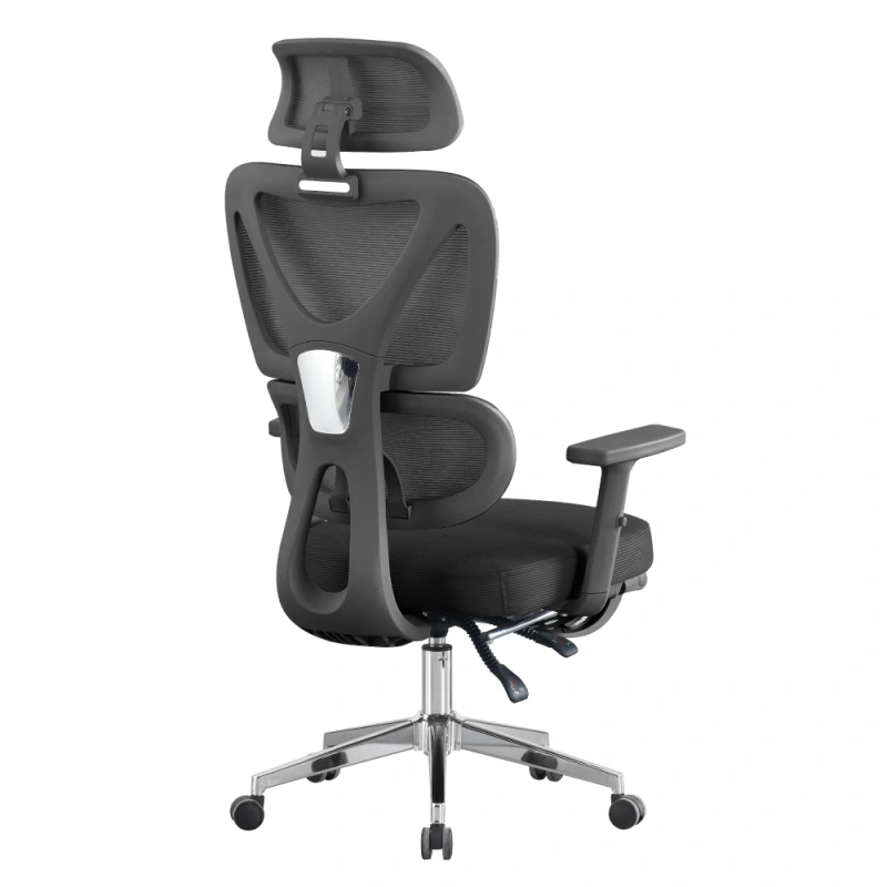 Kancelárske kreslo, čierna/chróm, DEMOS 3