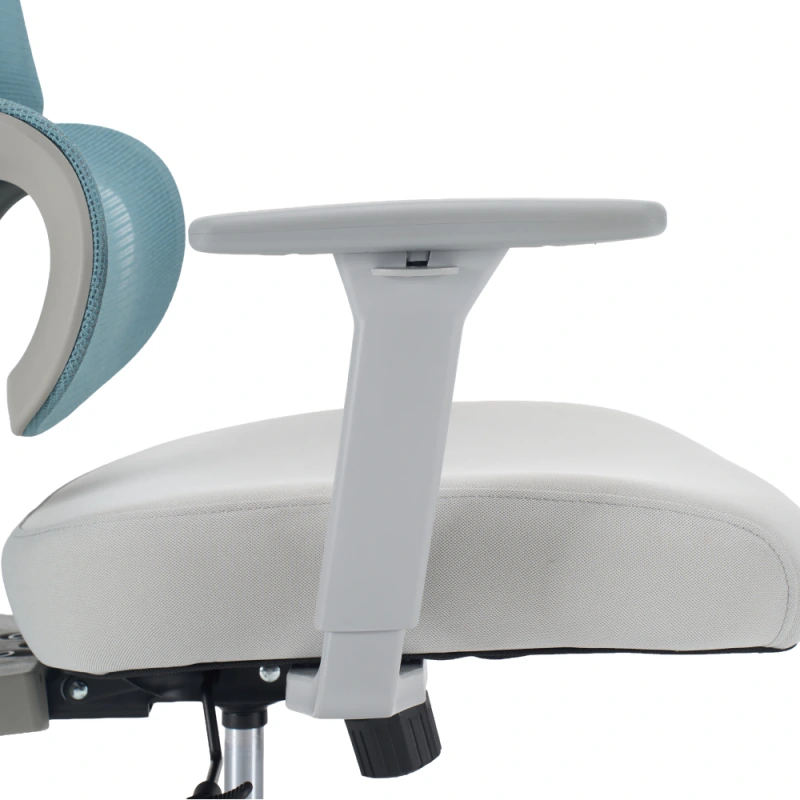 Kancelářské křeslo, neomint/světle šedá/šedá, ERMEN 9