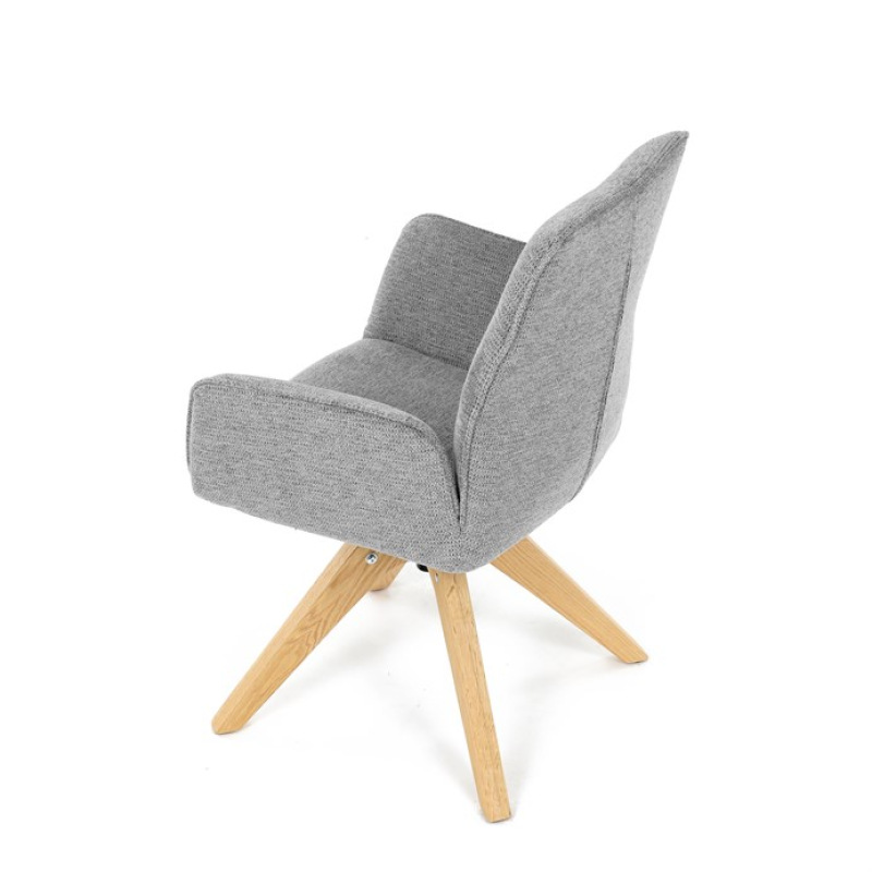 Jídelní židle, šedá, látka, DCH-C2148 SIL2 17