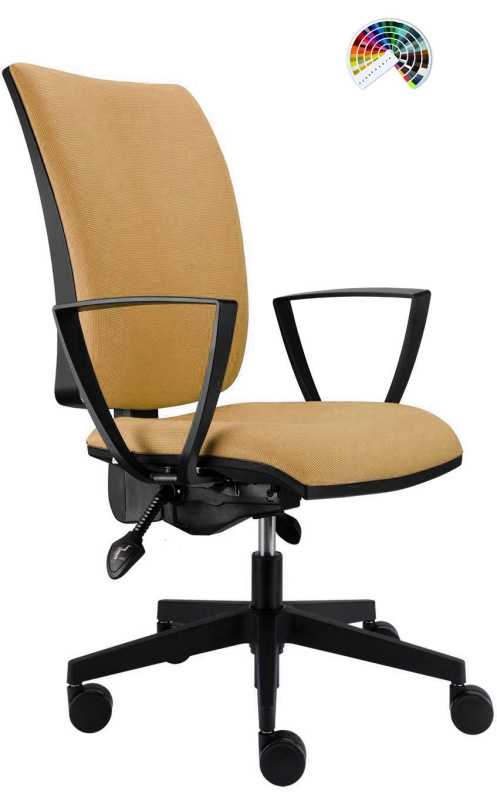 Kancelárska stolička LARA čalúnenie KOŽENKA Silvertex, Valencia 9