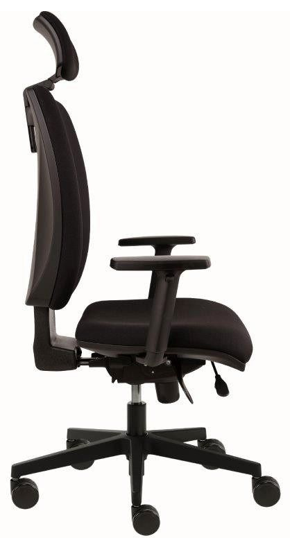 Kancelárska stolička LARA čalúnenie KOŽENKA Silvertex, Valencia 5