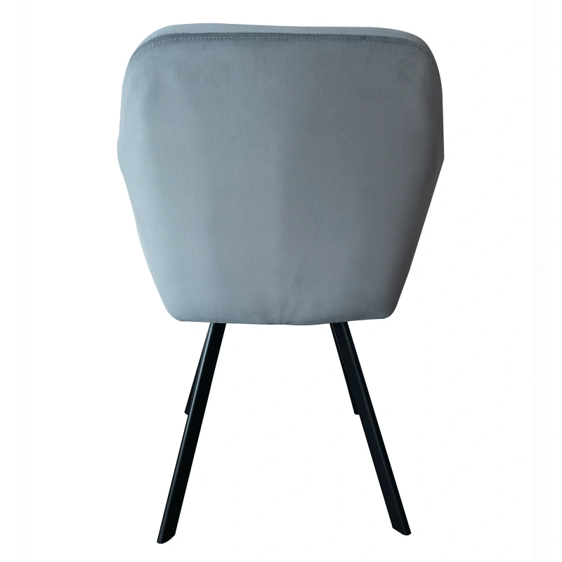 Kreslo, látka zamat sivá/čierna, ZERON NEW 2