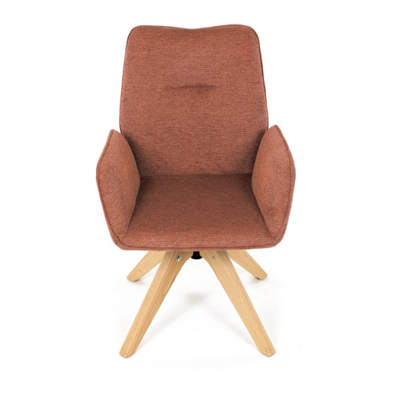 Jídelní židle, oranžová, látka, DCH-C2148 ORA2 13