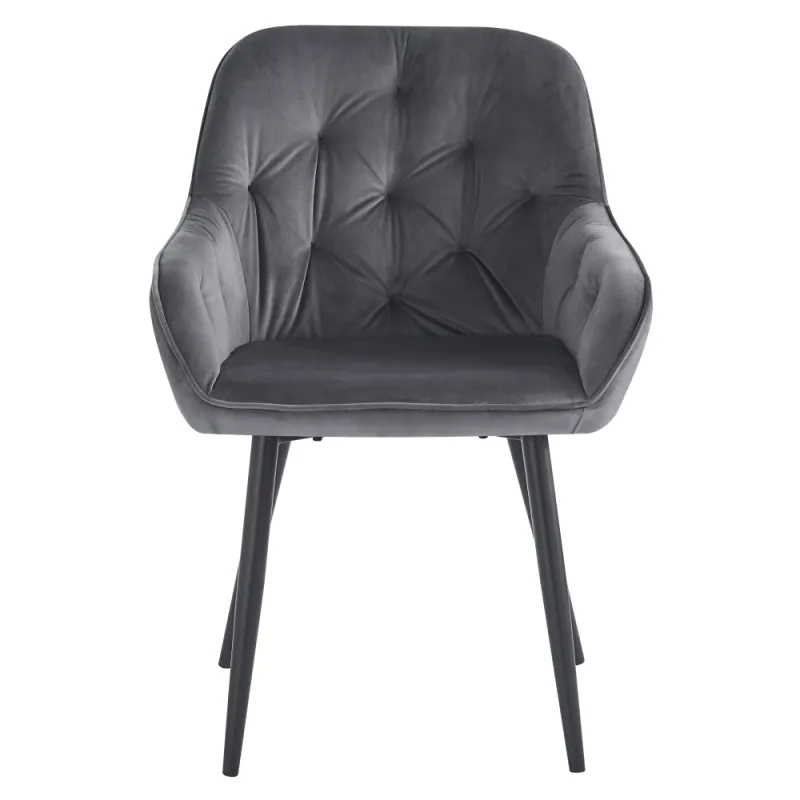 Designové křeslo, šedá Velvet látka, VERIO 1