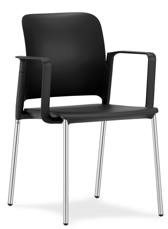 MAYER Konferenčná stolička do čakárne CLASS3 čalúnenie MEDIFLEX SILVERTEX koženka 2