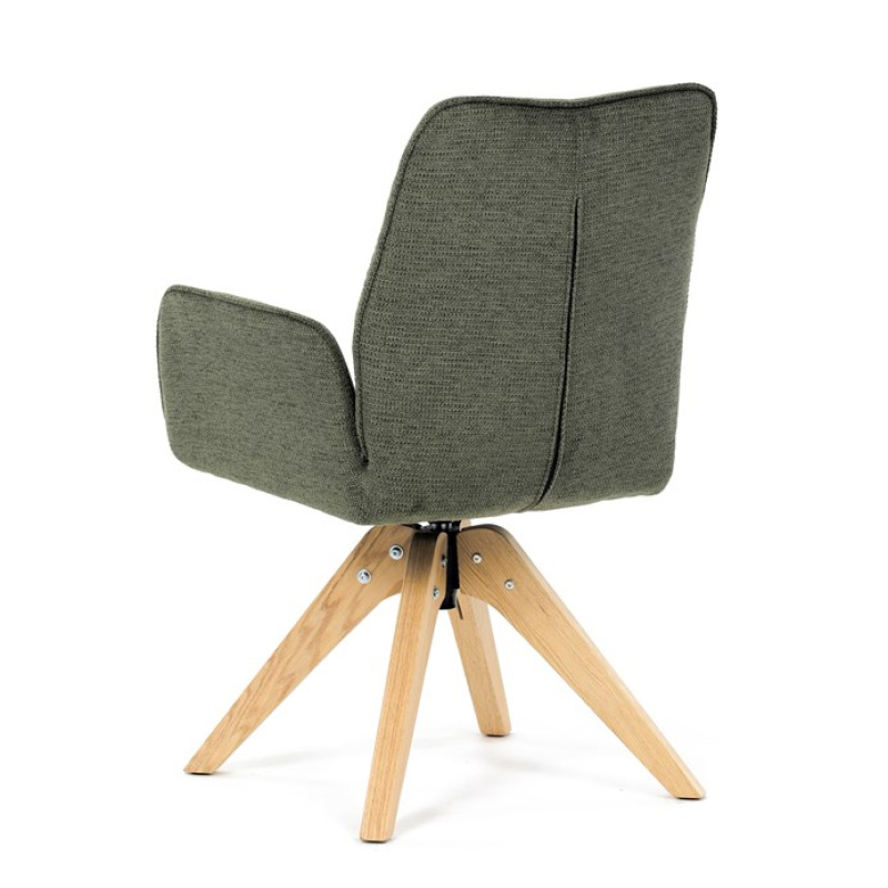 Jídelní židle, zelená, látka, DCH-C2148 GRN2 6