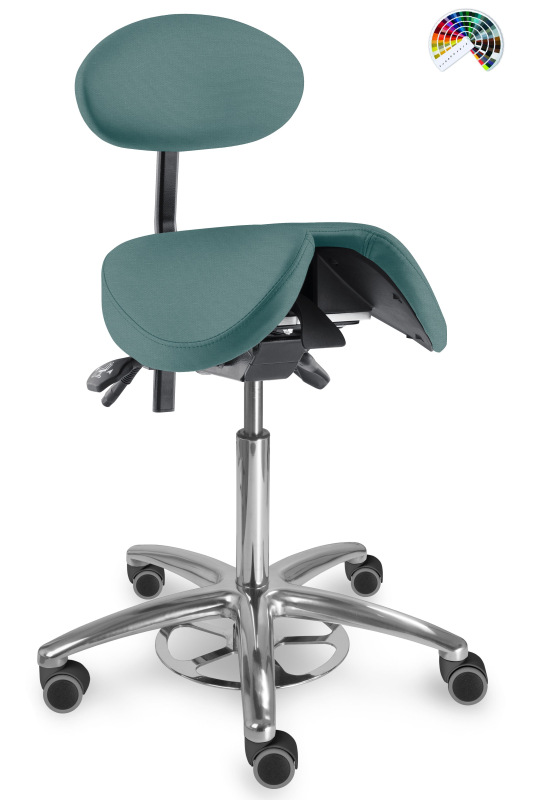 Zdravotnická židle se sedlovým opěradlem 1215 S CLEAN, čalounění ONE, AQUA CLEAN, XTREME 5