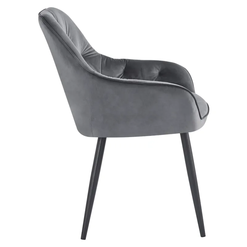 Designové křeslo, šedá Velvet látka, VERIO 2