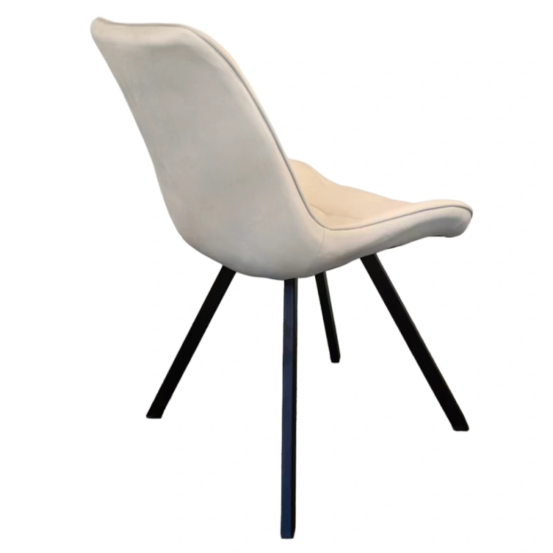 Jídelní židle, béžová Velvet látka/ černá, SAMIRA 7