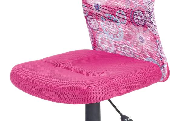 Kancelárska kids stolička KA-2325 PINK, ružová mesh