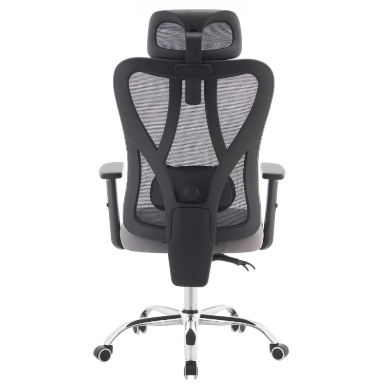 Kancelářské křeslo, tmavě šedá/světle šedá/chrom, ADEMIR 4