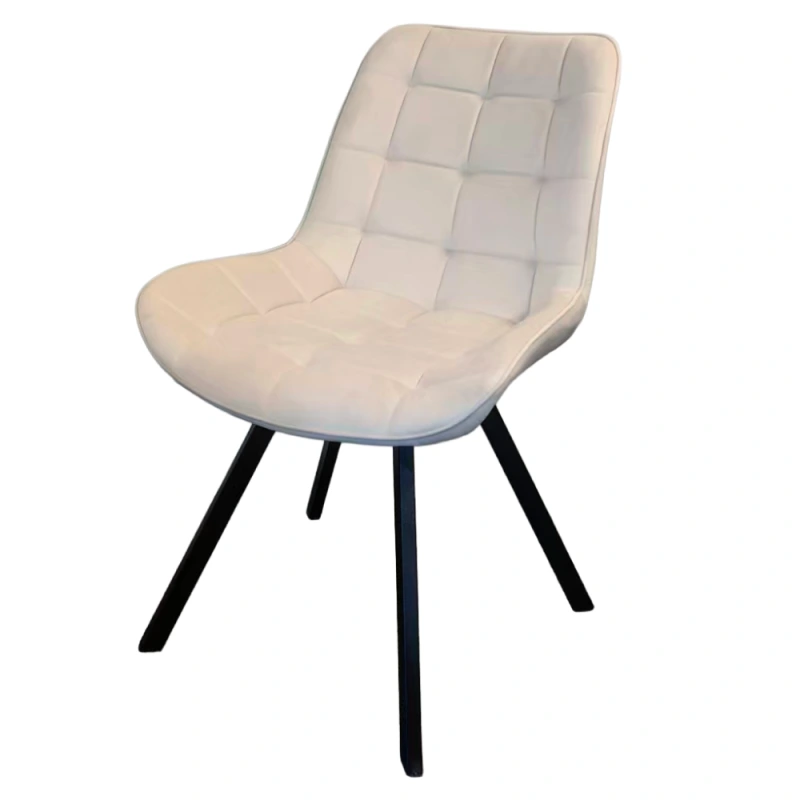 Jídelní židle, béžová Velvet látka/ černá, SAMIRA 2