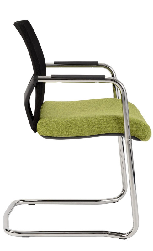 Konferenčná stolička GAME PROKUR VIP sieť čalúnenie KOŽENKA Silvertex, Valencia 1