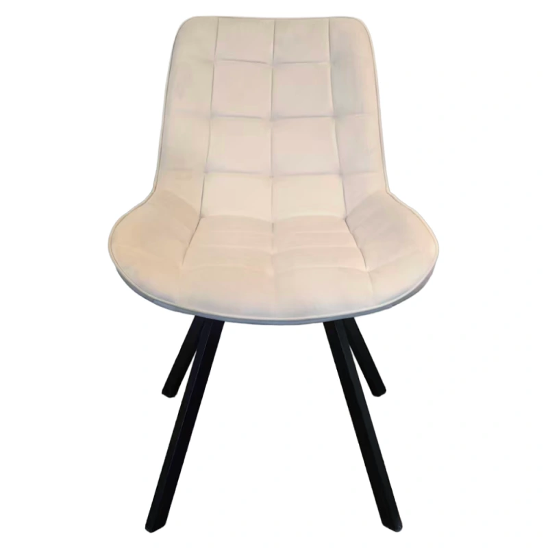 Jídelní židle, béžová Velvet látka/ černá, SAMIRA 3