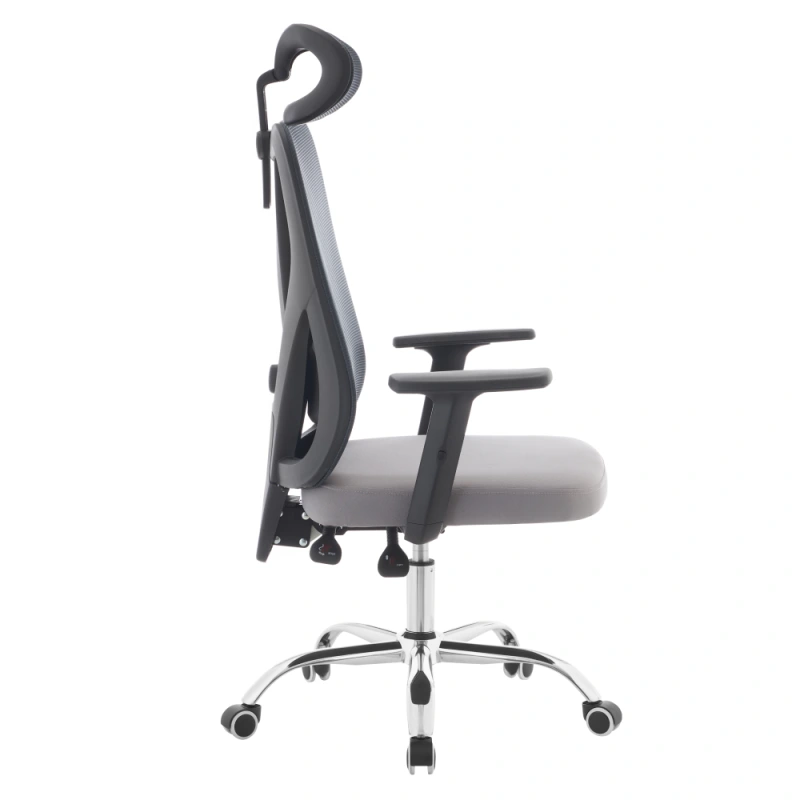 Kancelářské křeslo, tmavě šedá/světle šedá/chrom, ADEMIR 2