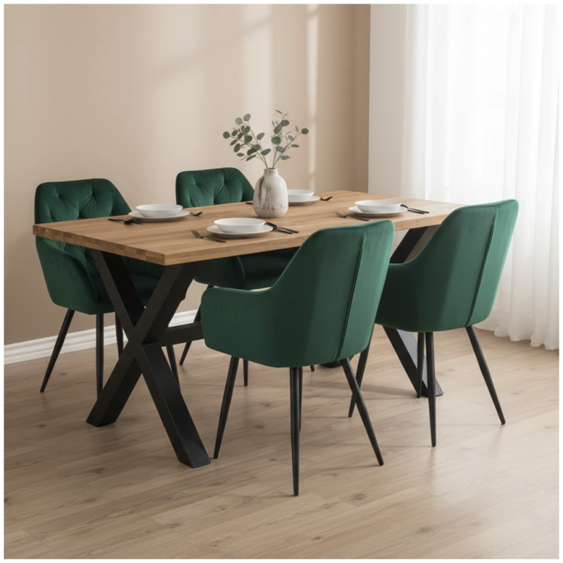 Dizajnové kreslo, tmavozelená Velvet látka, VERIO NEW 1