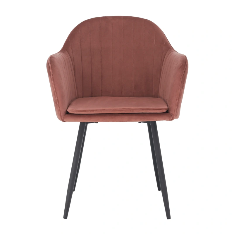 Dizajnové kreslo, ružovohnedá Velvet látka, ZIRKON 7