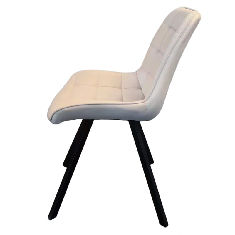 Jídelní židle, béžová Velvet látka/ černá, SAMIRA 6