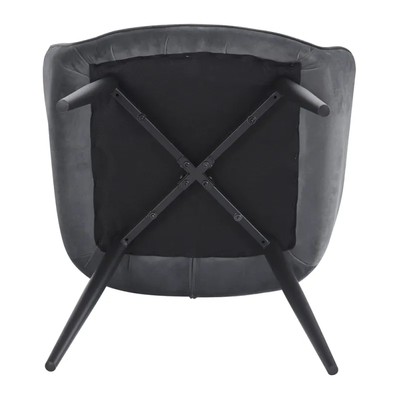Designové křeslo, šedá Velvet látka, VERIO 4
