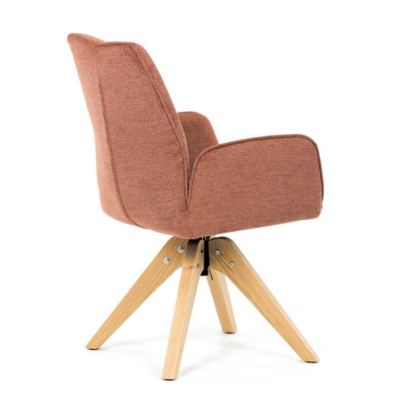 Jídelní židle, oranžová, látka, DCH-C2148 ORA2 9