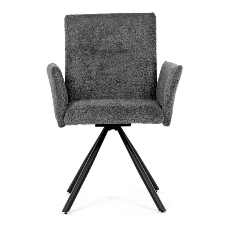 Jídelní židle, šedá, látka bouclé, DCH-W1117 GREY2 1
