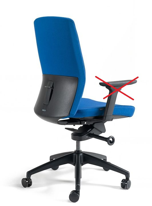 OFFICE PRO bestuhl Kancelářská židle J2 BLACK BP modrá 3