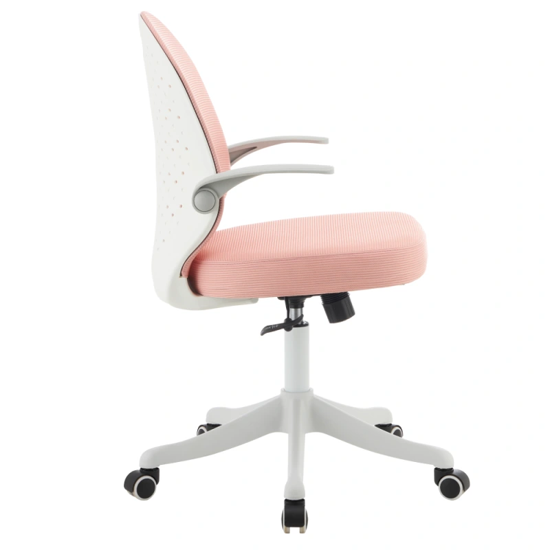 Otočná stolička, ružová/biela, TARIA 3