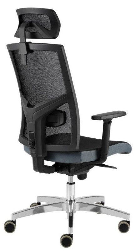 Kancelárska stolička GAME ŠÉF VIP čalúnenie KOŽENKA Silvertex, Valencia 6