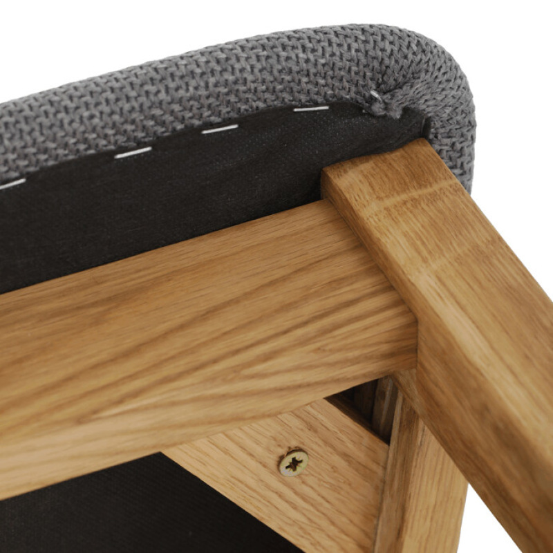 Jídelní židle, přírodní, masiv, C-2100 GREY2 12