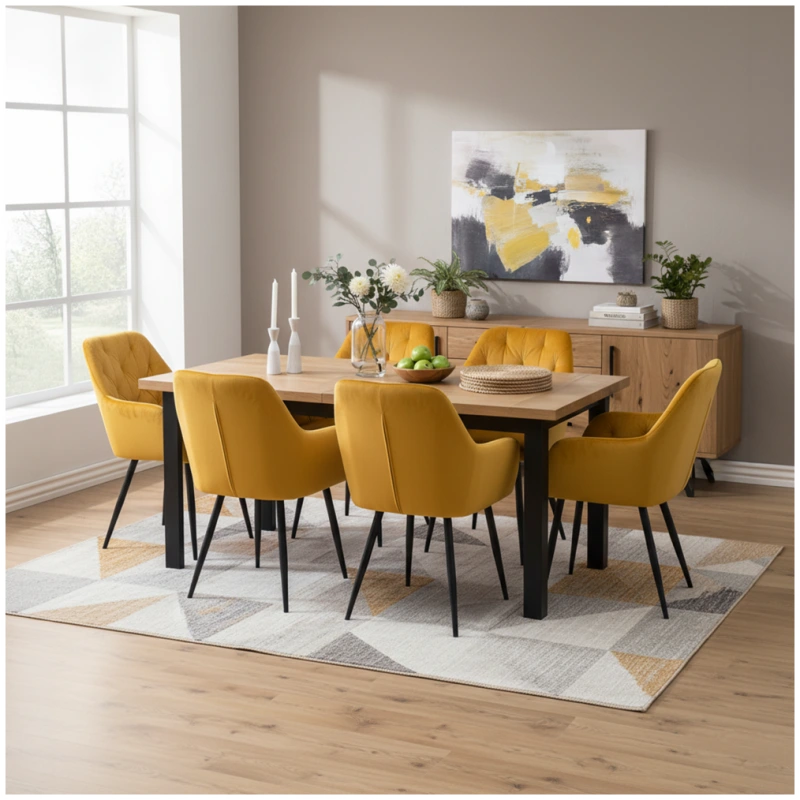 Dizajnové kreslo, žltá Velvet látka, VERIO NEW 2