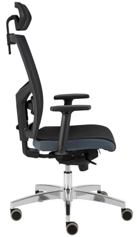 Kancelárska stolička GAME ŠÉF VIP čalúnenie KOŽENKA Silvertex, Valencia 4