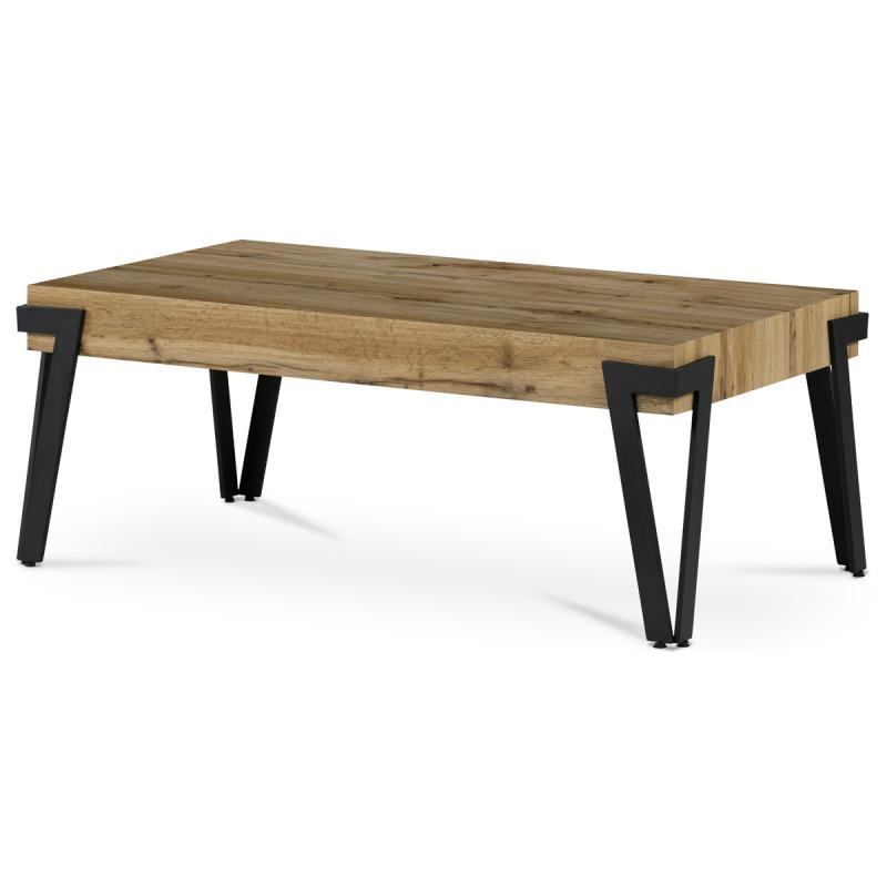 Konferenčný stolík AHG-263 OAK, 112x62x43 cm, doska MDF, dekor divoký dub