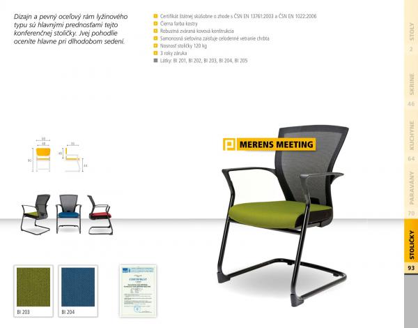 bestuhl Konferenční jednací židle MERENS MEETING zelená
