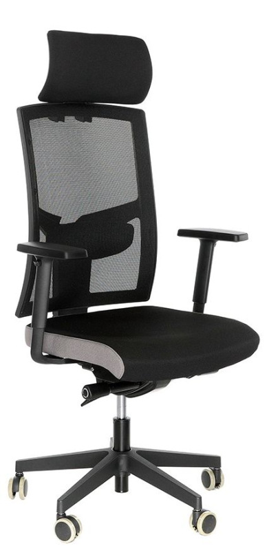 Kancelárska stolička GAME ŠÉF VIP čalúnenie KOŽENKA Silvertex, Valencia 8