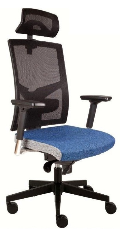 Kancelárska stolička GAME ŠÉF VIP čalúnenie KOŽENKA Silvertex, Valencia 17