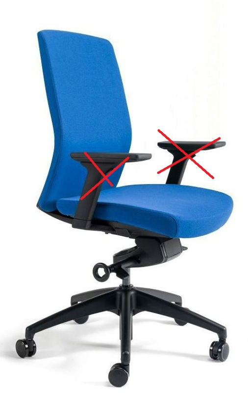 OFFICE PRO bestuhl Kancelářská židle J2 BLACK BP modrá 1