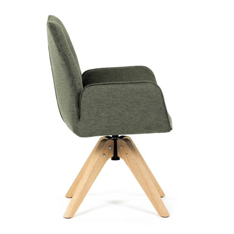 Jídelní židle, zelená, látka, DCH-C2148 GRN2 10