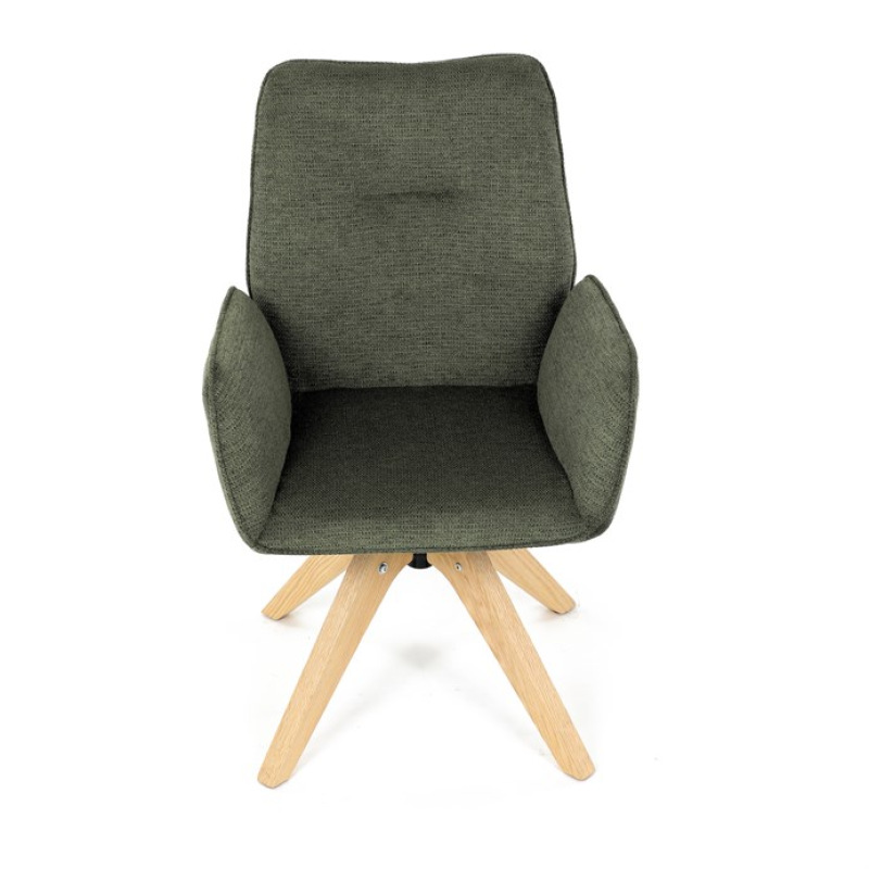 Jídelní židle, zelená, látka, DCH-C2148 GRN2 13