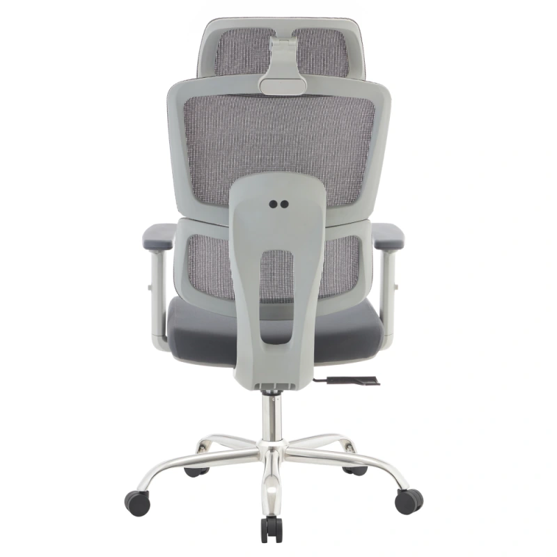 Kancelářské křeslo, šedá/chrom, BYRON 4