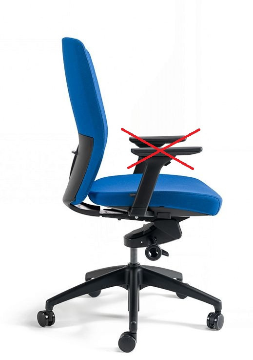 OFFICE PRO bestuhl Kancelářská židle J2 BLACK BP modrá 2